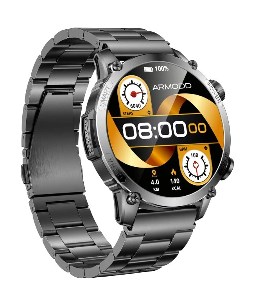 Armodd Silentwatch 7 Pro GPS černá s kovovým řemínkem zdravotní parametry